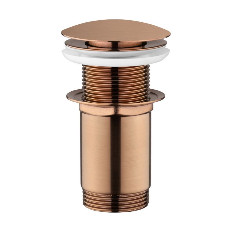 Korek do umywalki Oltens Rovde klik-klak, miedź szczotkowana, bez przelewu 1 szt.