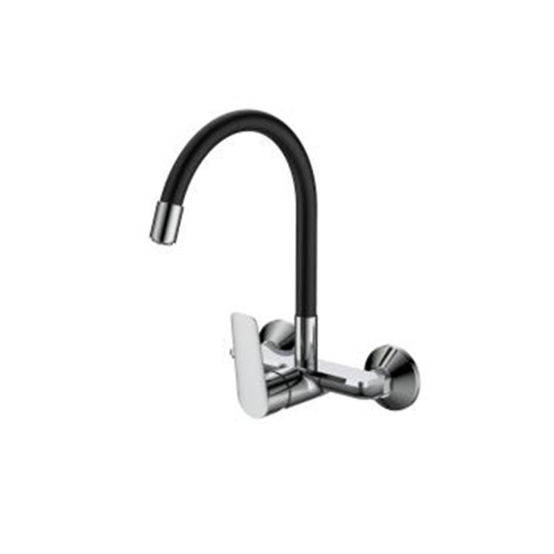 Bateria Jano - Nergis ELBA zlewumyw ścienna elstyczna chrom.czarna 40 mm 1 szt.