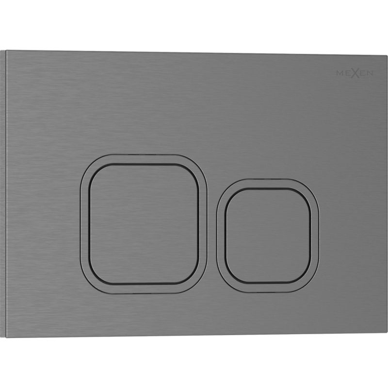 Przycisk spłukujący Mexen Tex 03 gun gray szczotkowany 1 szt.