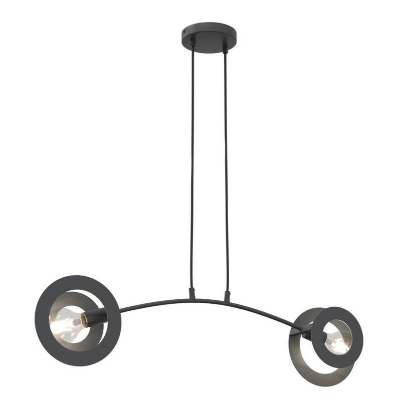 Lampa wisząca Emibig EUFORIA czarna 2xE27x20W IP20 wym:120x89x14cm - 1 szt.