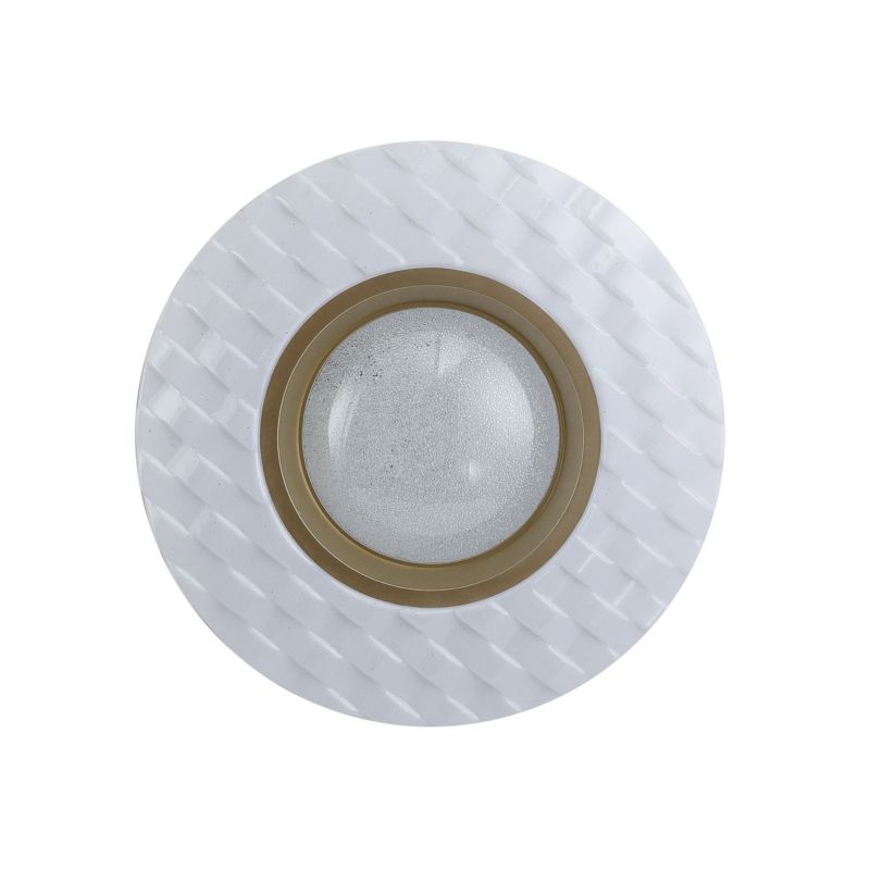 Plafon Italux Bumi biało-złoty LED 24W 4000K 1680lm IP20 wym: 8 x 38 x 38 cm tworzywo sztuczne - 1 szt.