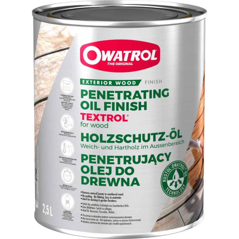 Penetrujący olej do drewna Owatrol TEXTROL Clear 2.5L 1 szt.