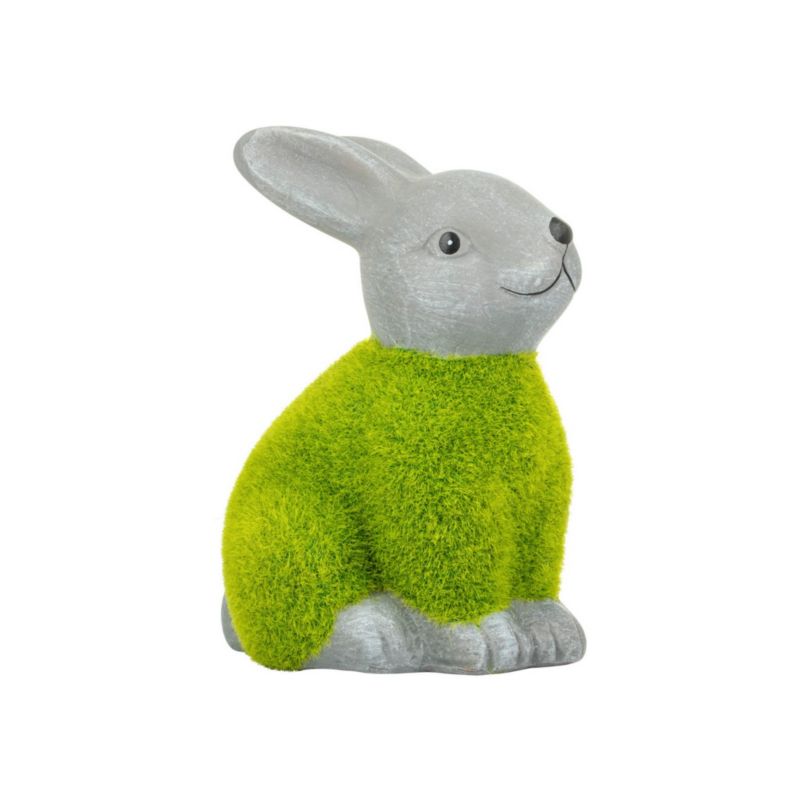 Dekoracyjna figurka Zając, Solis Decor, Mały (Zielony), FQ19242-5.5, 1 szt.