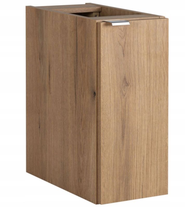 Szafka łazienkowa Furnidea 30 cm wisząca pod blat dąb coast evoke z drzwiami chrom NOVA OAK 1 szt.
