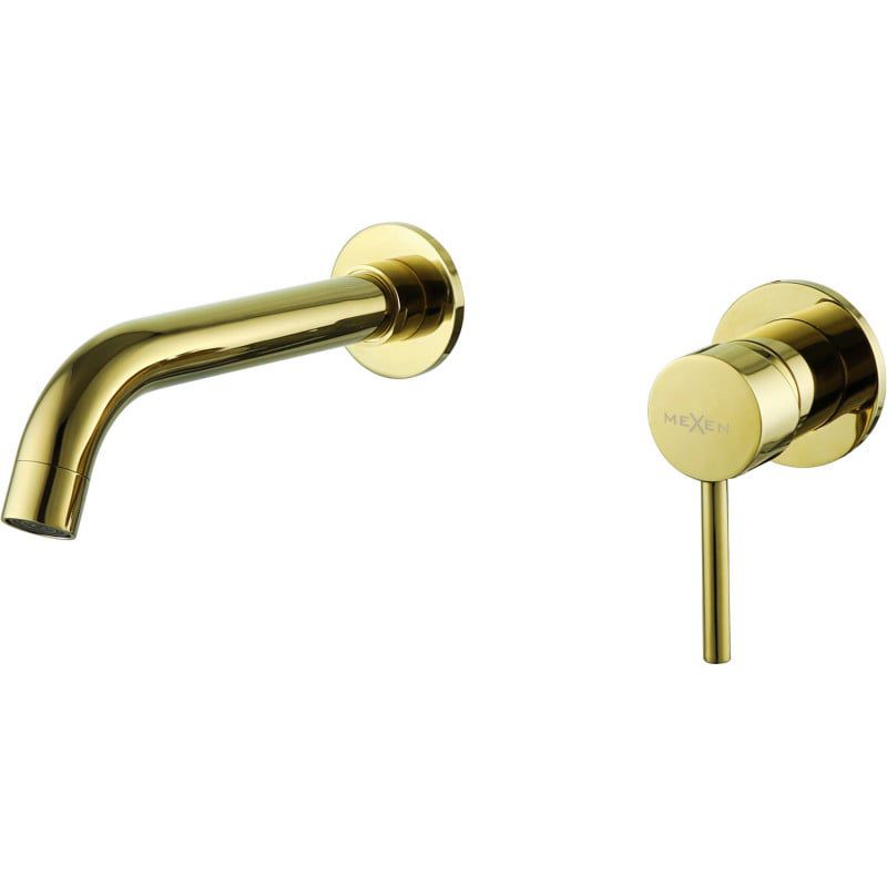 Bateria umywalkowa podtynkowa Mexen Alma złota 6,9x19,7 cm 1 szt.