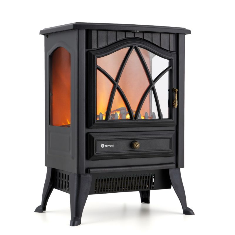 Kominek elektryczny FERRETTI Gisele czarna 3D LED - 1 szt
