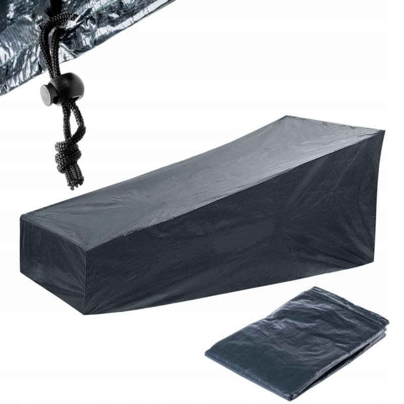 Pokrowiec Na Leżak Ogrodowy KADAX Plandeka Ochronna Futerał Wodoodporny 165x85cm 1szt.