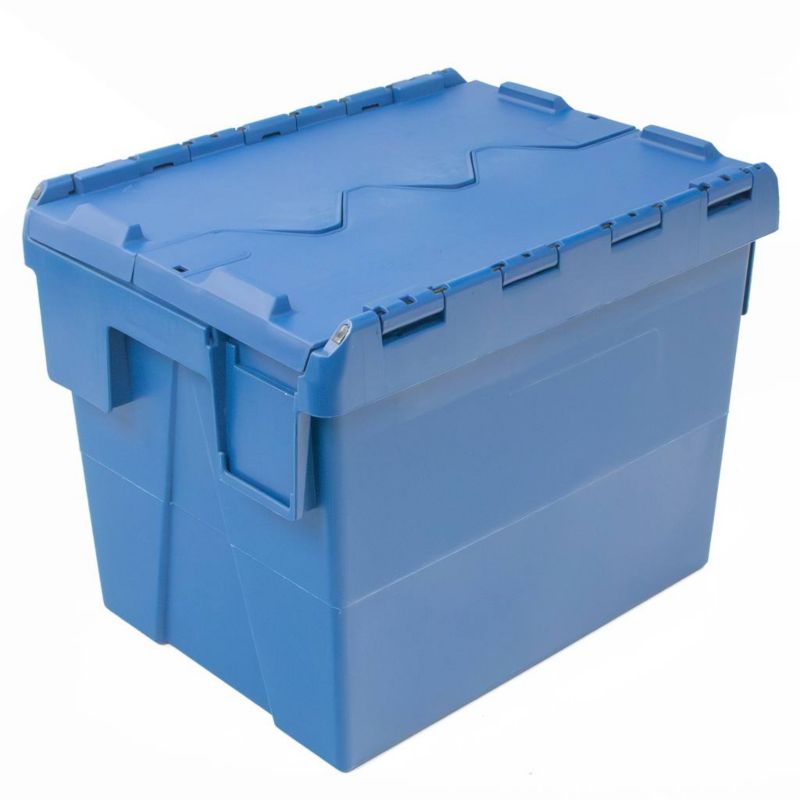 Pojemnik Mega-M transportowy kurierski zamykany 40x30x30,6 cm plastikowy niebieski 1szt.