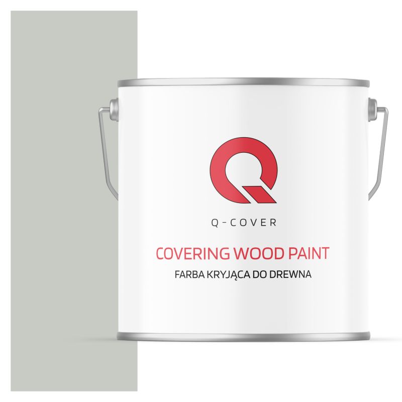Farba Kryjąca do Drewna Q-Cover Biały Papirus RAL9018 Satyna 5L