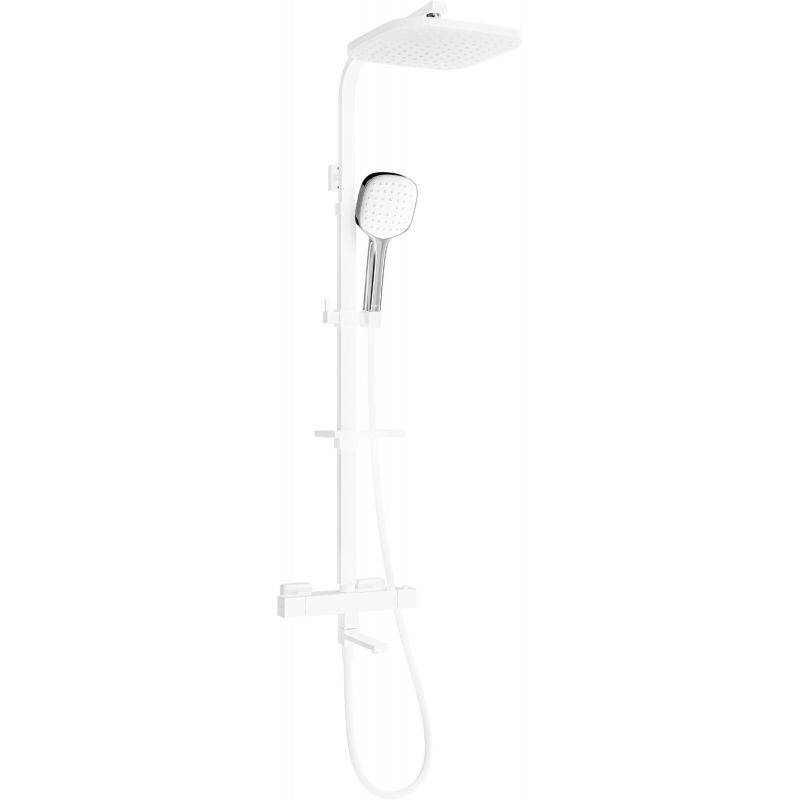 Zestaw wannowo-prysznicowy z deszczownicą Mexen Cube chrom biały 779103395-21 1 szt.