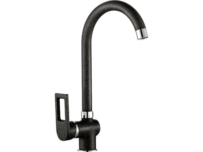 Bateria zlewozmywakowa Kuchinox stojąca Kasja Ruchoma wylewka U czarna 1 szt.