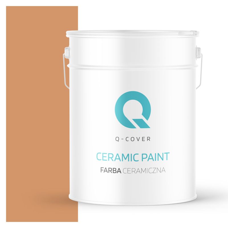 Farba Ceramiczna Do Ścian i Sufitów Q-Cover Herbaciany H6135 Głęboki Mat 10L