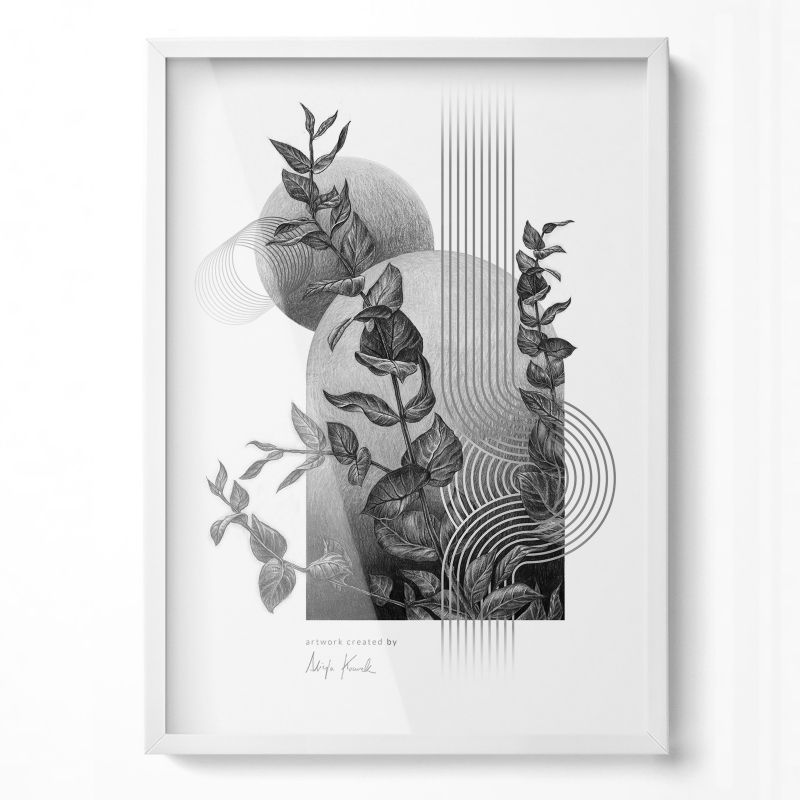 Funkcjonalna Ramka Do Aranżacji Wnętrz Wallfluent 50x70 cm Biała 1 szt.