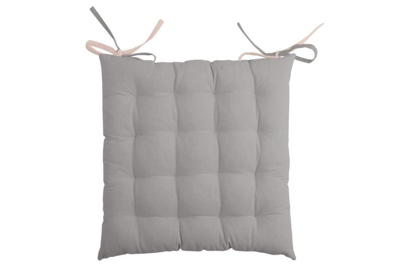 Poduszka na krzesło DUO STOF ozdobna 40x40 cm pudrowa szary 1 szt.