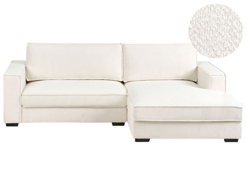 Narożnik Renders Boucle Złamana biel Lewostronny 1 szt.