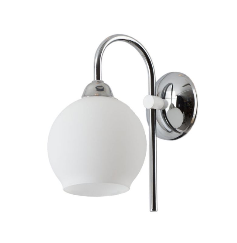 Kinkiet ścienny Jupiter AXEL chromowany biały 1xE27x20W IP20 - 1 szt.