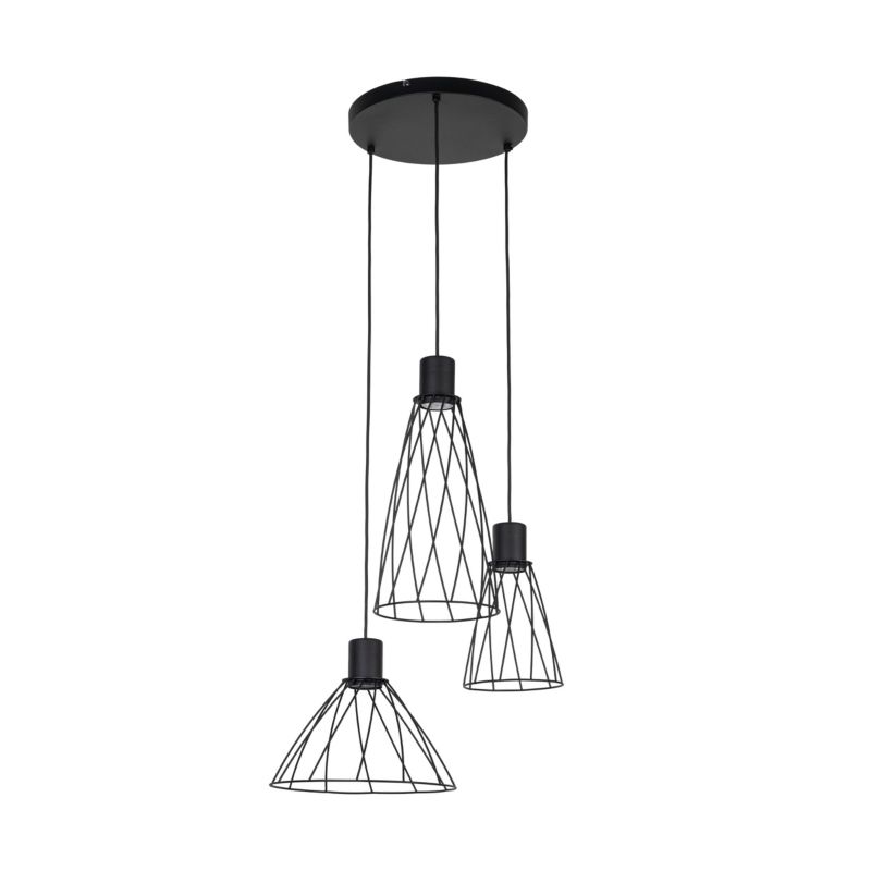Lampa Wisząca Tk-Lighting Modesto Black druciaki - 1szt.