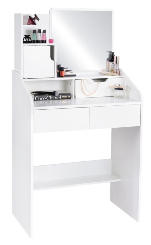 Toaletka FUNFIT HOME&OFFICE z lustrem biała 70 x 130 cm 1szt.