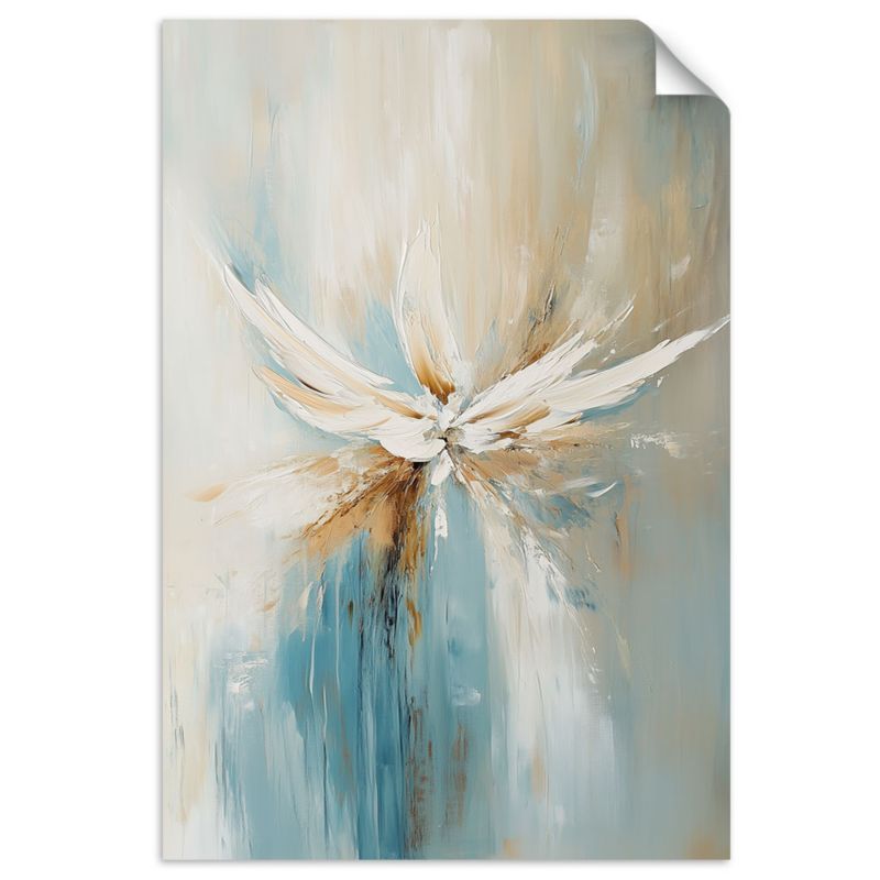 Naklejka samoprzylepna Feeby Abstrakcja Beżowy Turkusowy 60x90cm 1szt