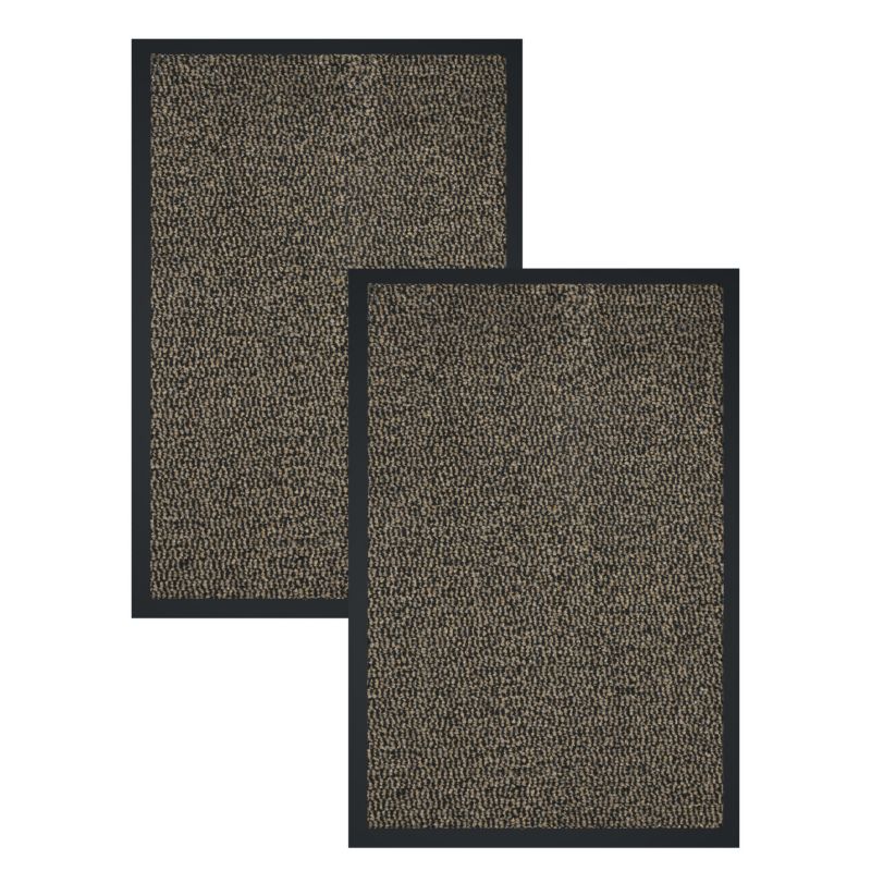 Wycieraczka Bruno 40x60 cm e-floor pod drzwi brązowy zestaw 2 szt