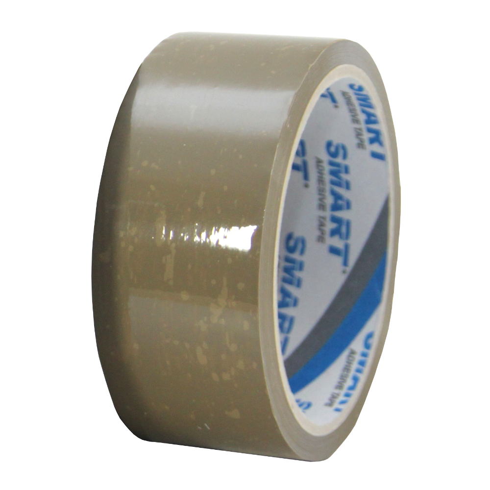 Taśma Pakowa PVC Solvent, Ciche Odwijanie, Brązowa 48MM 66Y - Opakowania.Online