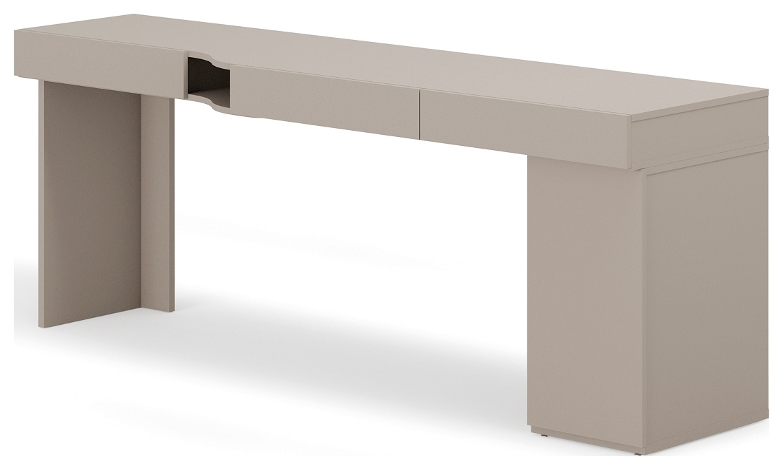 Biurko prawe młodzieżowe z kontenerkiem WOOW clay gray