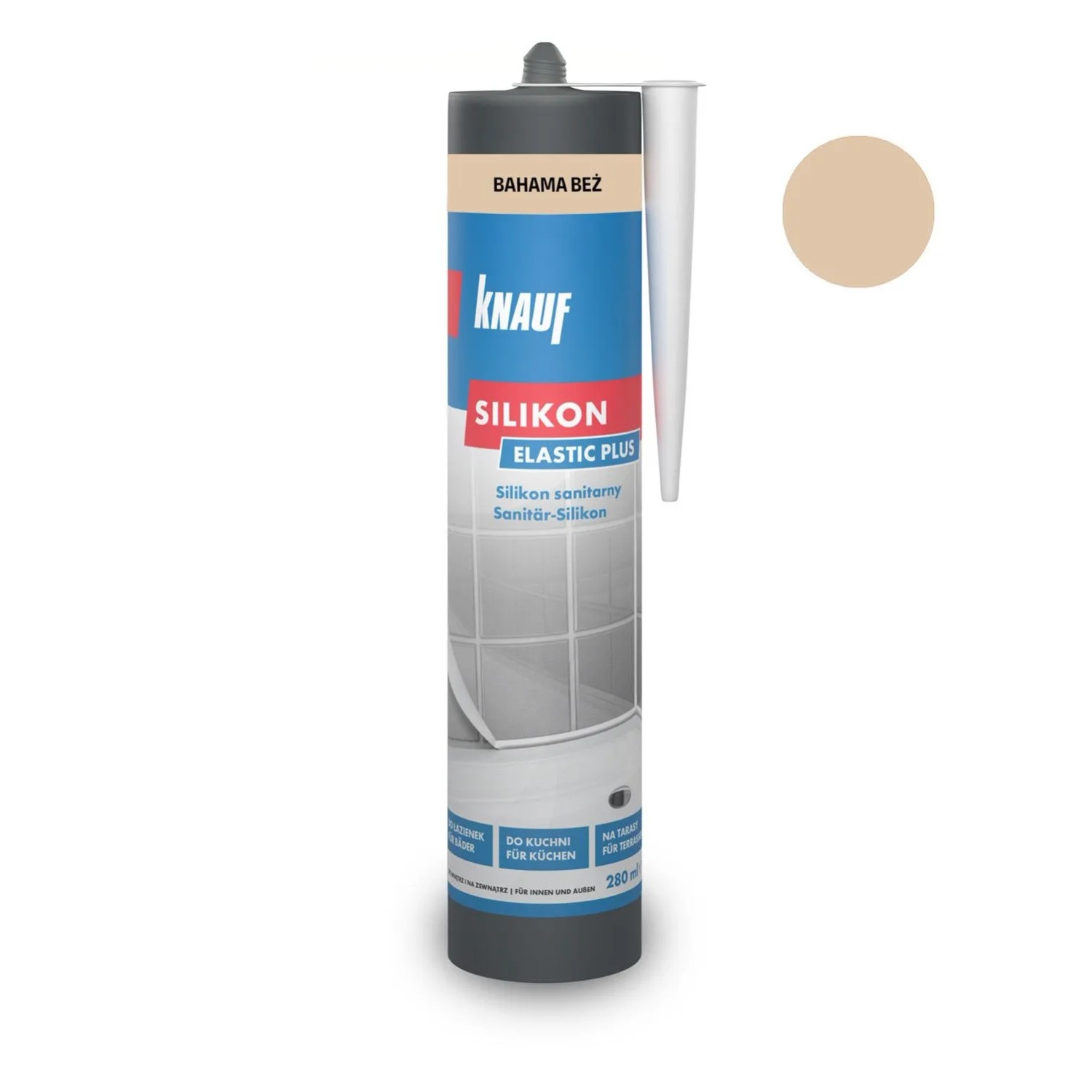 Knauf Silikon sanitarny bahama beż 280 ml
