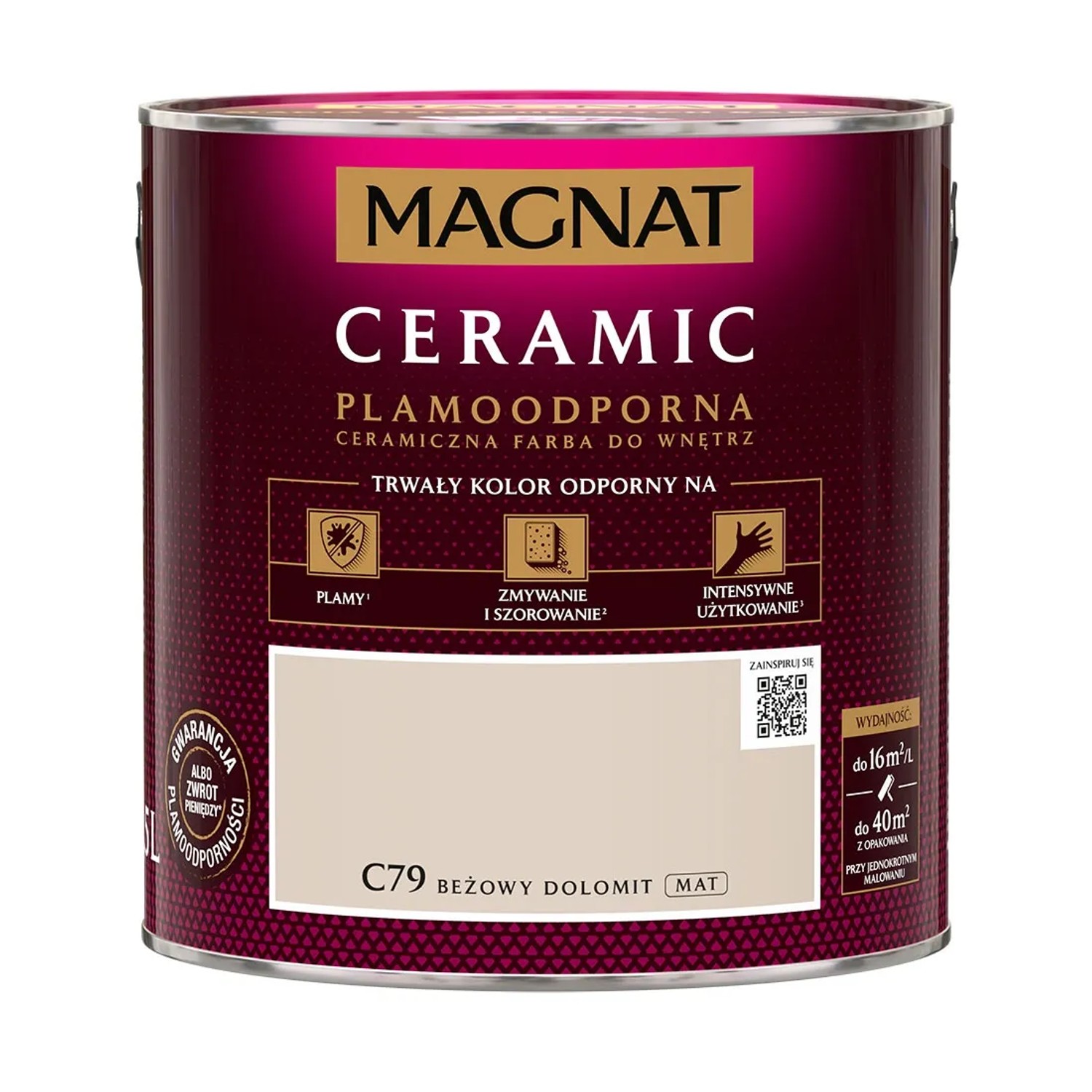 Farba Magnat Ceramic beżowy dolomit 2,5L