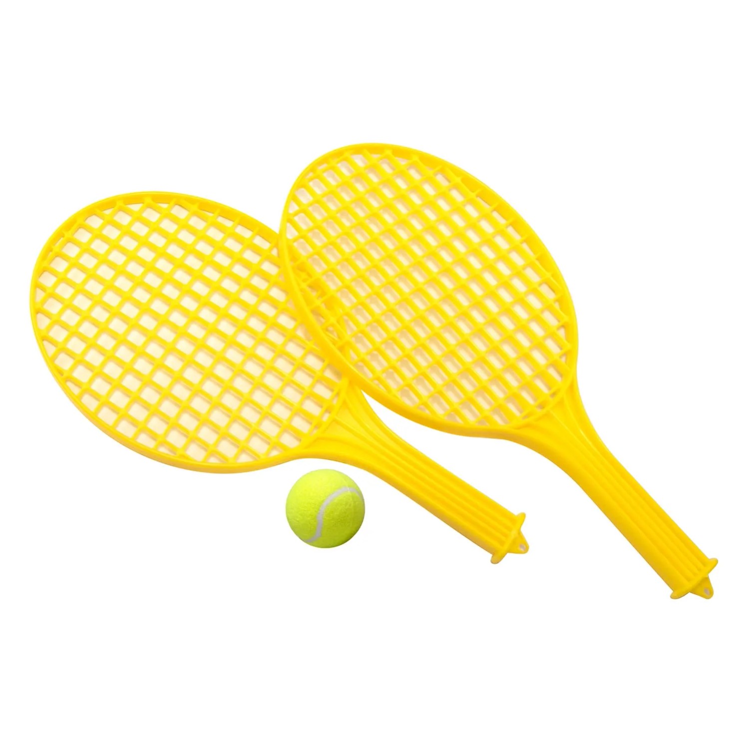 POLGAR Zestaw rakietek plastikowych do tenisa żółty