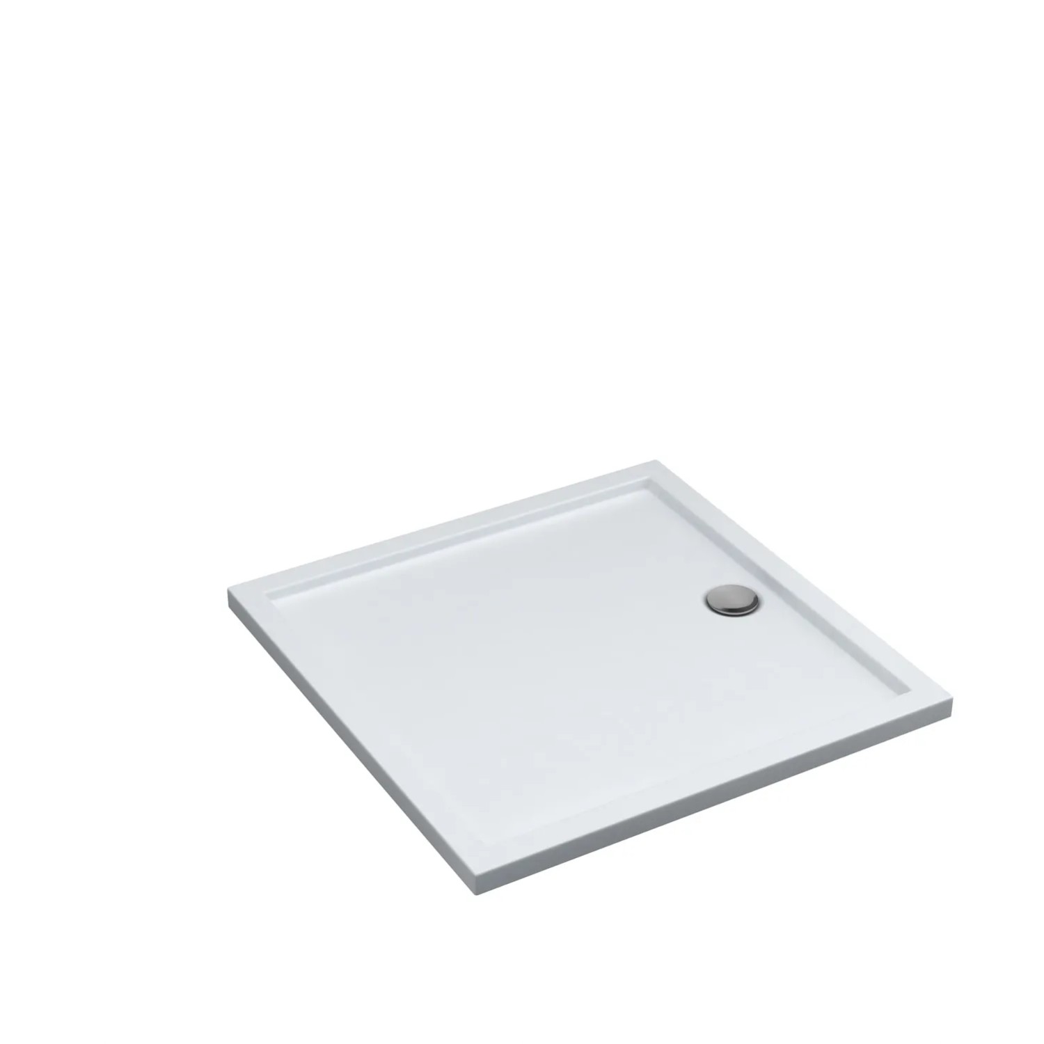 Schedpol Brodzik kwadratowy Larix 80 akryl biały