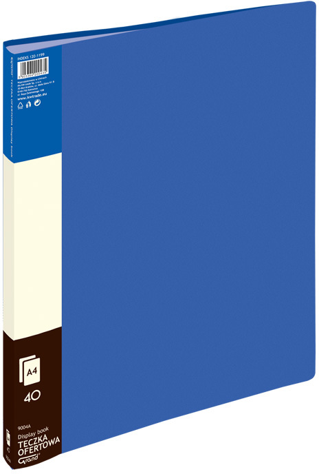 Album ofertowy Grand 9004A, A4, 40 koszulek, niebieski