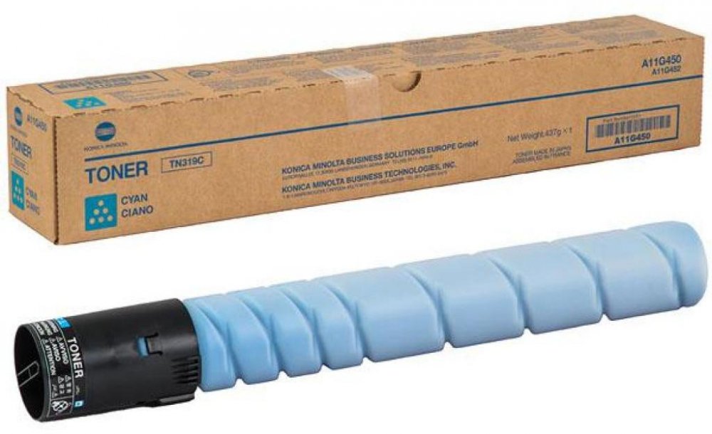 Toner Konica Minolta A11G450 (TN-319C), 26000 stron, cyan (błękitny)