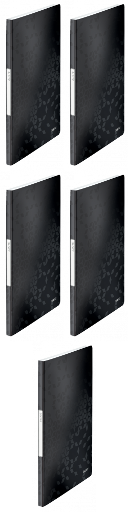 5x Album ofertowy Leitz Wow, A4, 20 koszulek, czarny