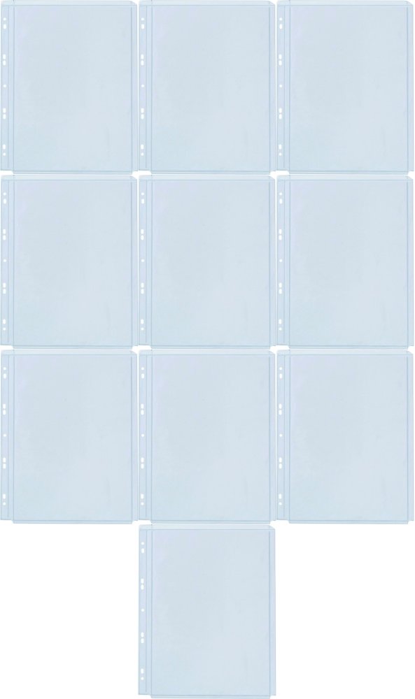 10x Koszulki krystaliczne Office Products, poszerzane, A4, 180μm, 10 sztuk, transparentny