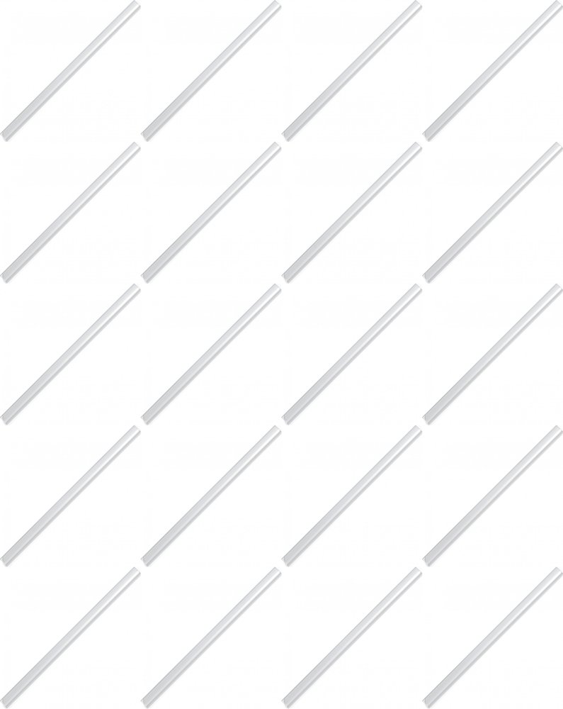 20x Listwa wsuwana Durable, 3mm, do 30 kartek, 1 sztuka przezroczysty