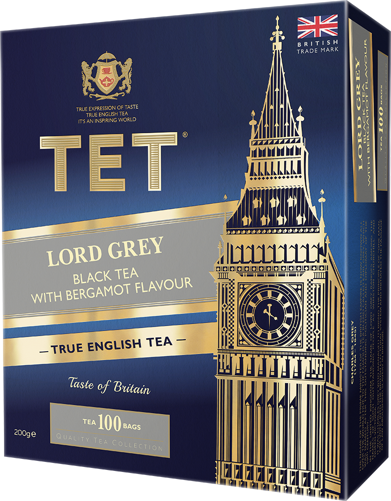 Herbata Earl Grey w torebkach Tet Lord Grey with Bergamot, z bergamotką, 100 x 2g
