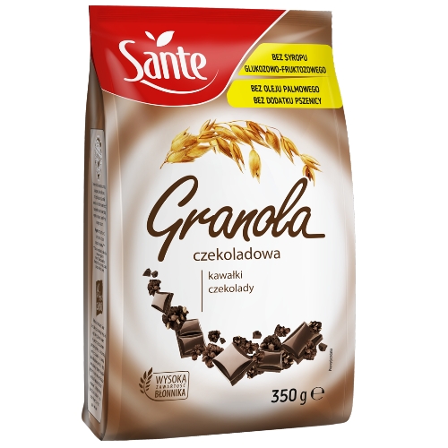 Granola Sante, czekoladowa, 350g