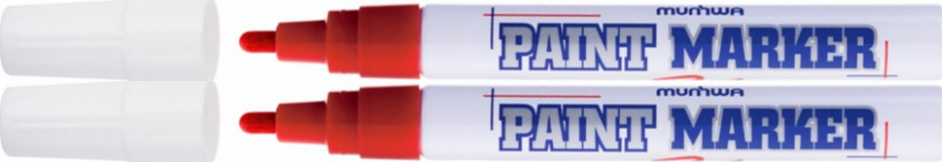 2x Marker olejowy MunHwa, okrągła, 4mm, czerwony