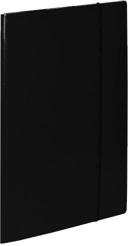 Teczka kartonowa z gumką VauPe Soft, A4, 450g/m2, 20mm, czarny
