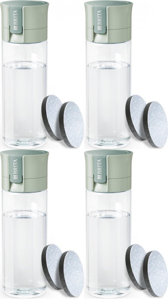 4x Butelka filtrująca Brita Vital, 0.6l, pastelowa zieleń
