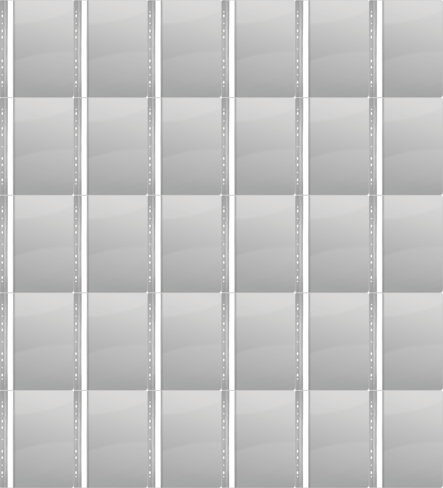 50x Skoroszyt plastikowy oczkowy Donau, A4, do 200 kartek, szary