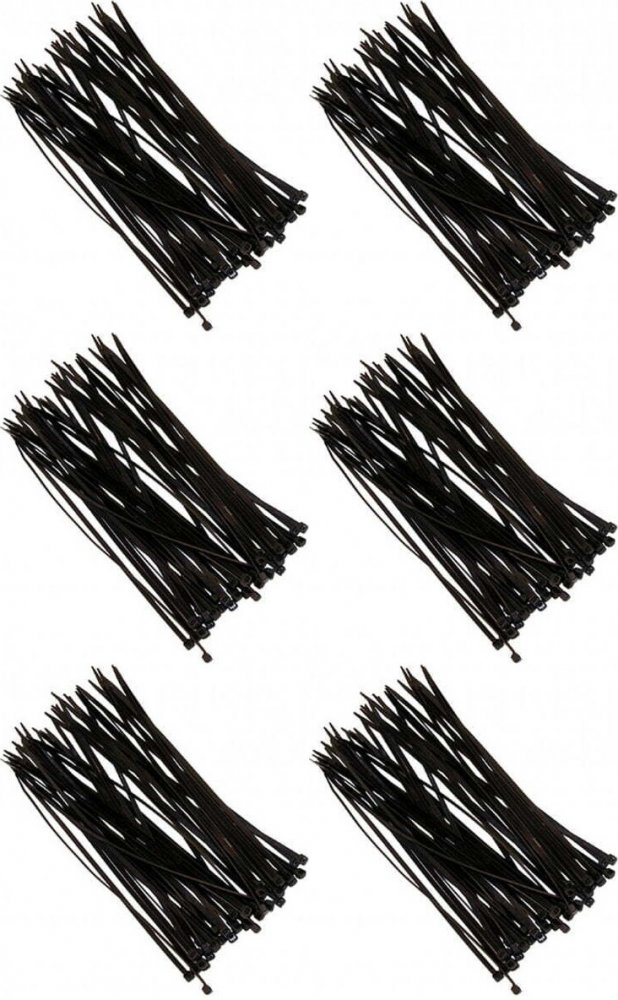 6x Opaski zaciskowe Top Tools 44E960, 100 sztuk, 3.6 x 300 mm, czarny