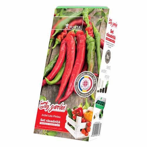 1 pac, Set răsadniță medie cu soiuri românești Ardei iute Pintea - Semințe: Mod de ambalare: 1 pac