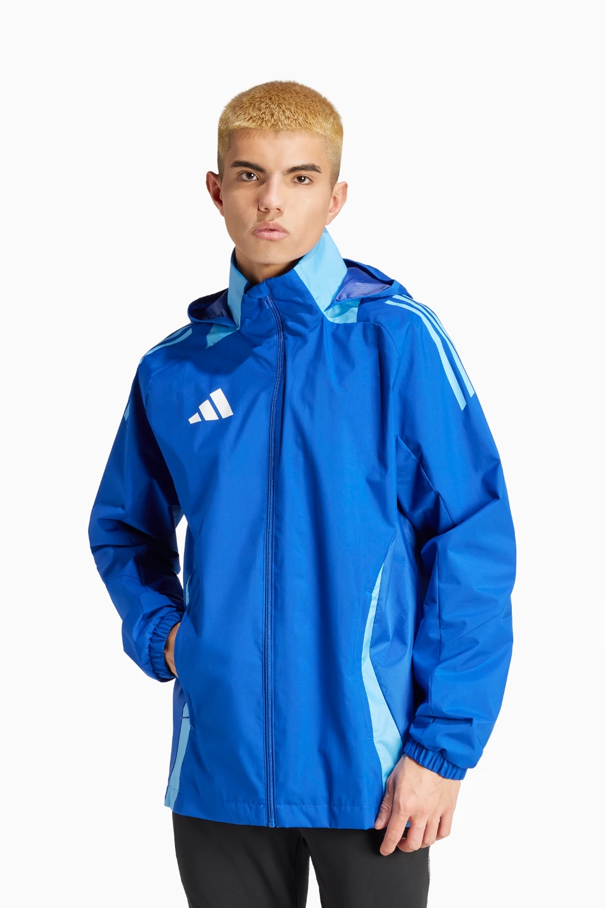 Kurtka adidas Tiro 24 Competiton Allweather - Niebieski