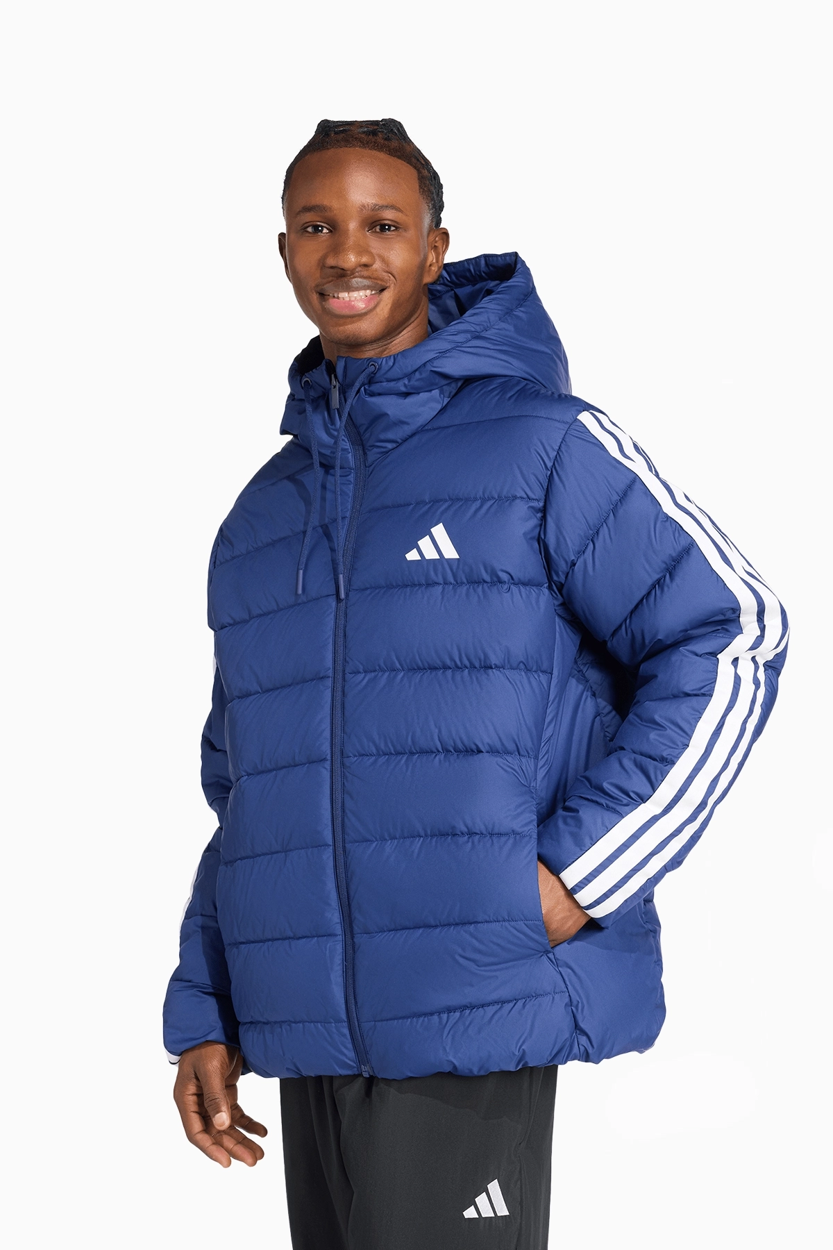 Kurtka adidas Essentials CLIMAWARM 3-Stripes Synthetic Down - Niebieski