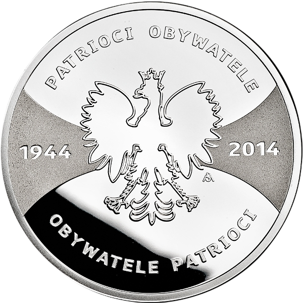 Srebrna moneta Patrioci 1944 Obywatele 2014 - wysyłka 24 h! - Mennica Skarbowa