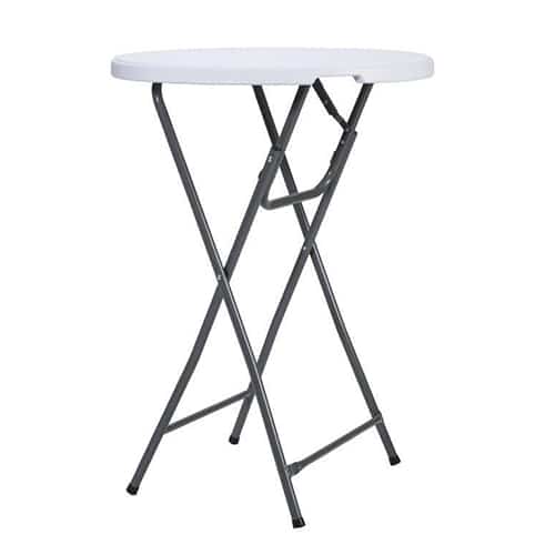 Stolik koktajlowy cateringowy fi80x110cm biały