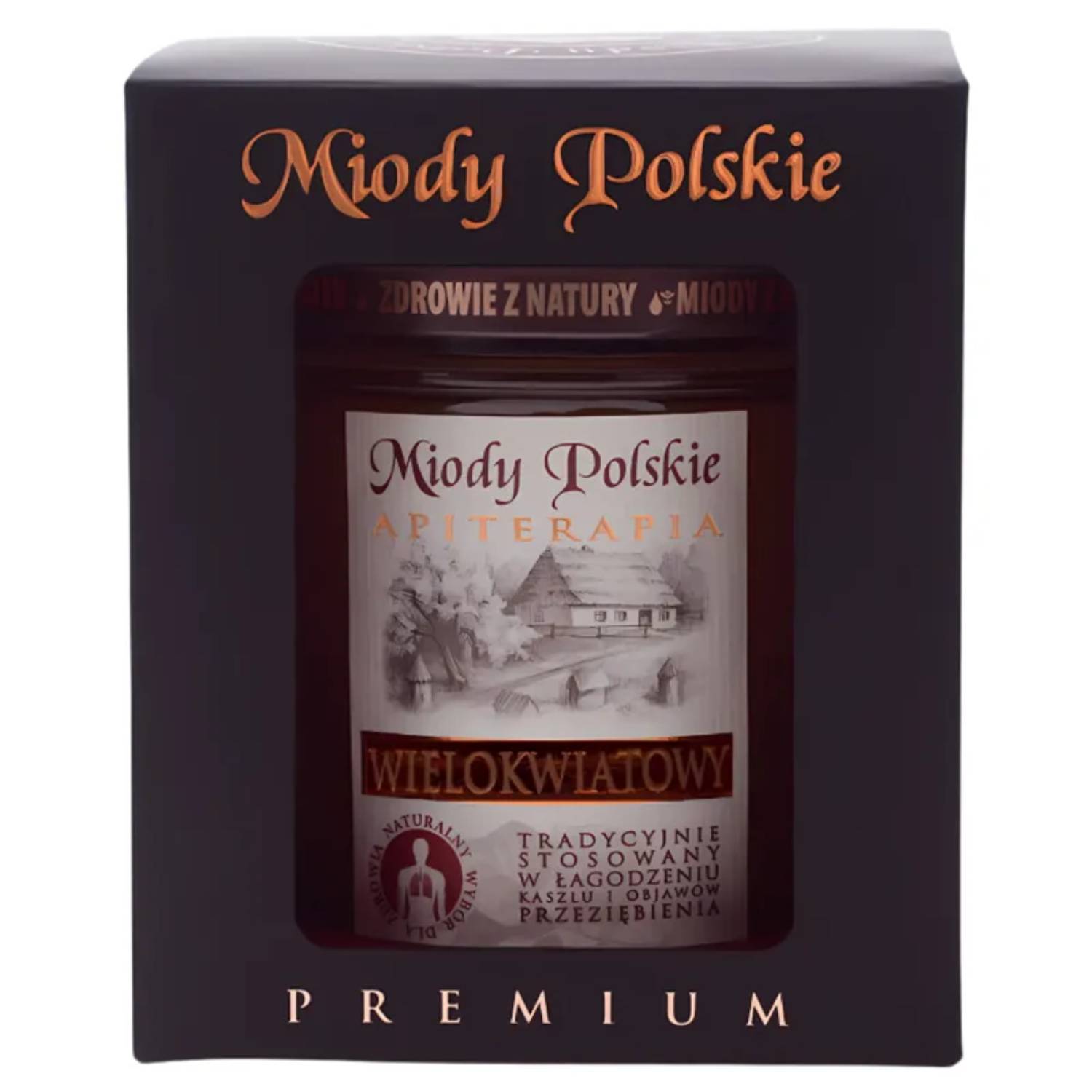 Miody polskie - miód wielokwiatowy premium, 400 g