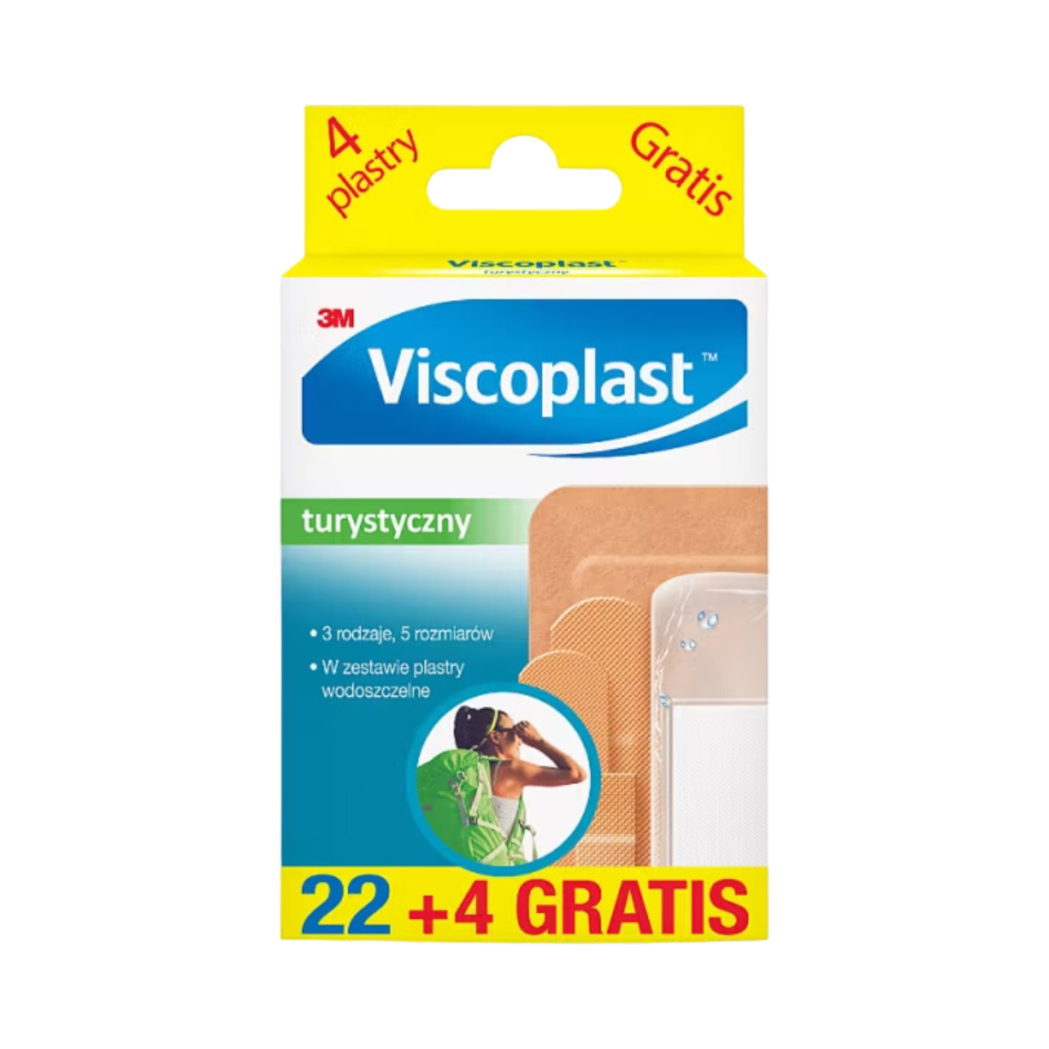 Viscoplast - plaster turystyczny, 1 zestaw, 26 sztuk