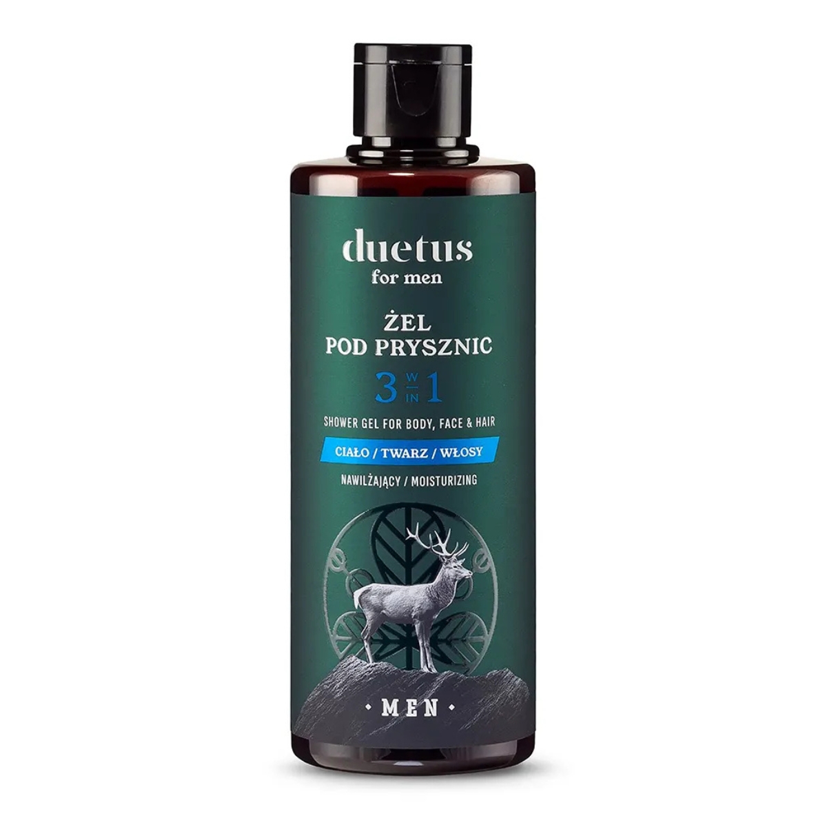 Duetus for men - żel pod prysznic 3w1 nawilżający, 300 ml